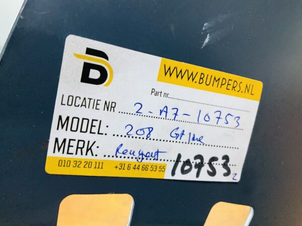 BUMPER Peugeot 208 GTline GT-Line 6xpdc 2019-2022  VOORBUMPER 2-A7-10753z