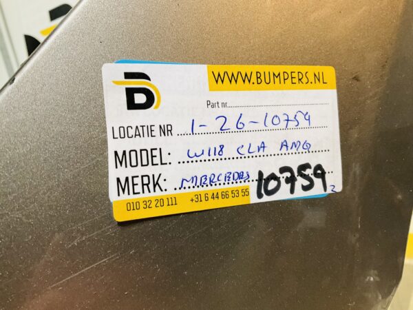 BUMPER Mercedes CLA W118 AMG 6xpdc 2019-2022  VOORBUMPER 1-Z6-10759z