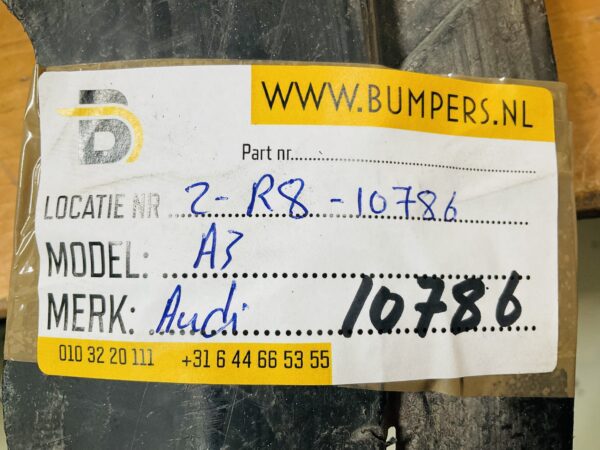 Onderplaat Audi A3 8P 8P0807233 Bumperlip 2-R8-10786