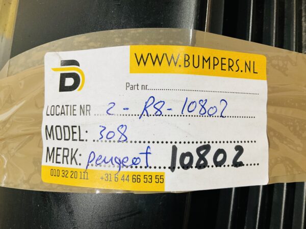 Bumper spoiler Peugeot 308 9680445677 Bumperlip 2-R8-10802