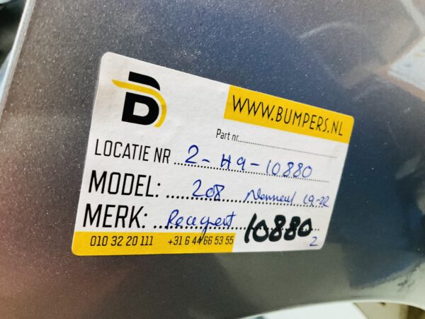 BUMPER Peugeot 208 Nomaal 2019-2023 9823203580 VOORBUMPER 2-H9-10880z