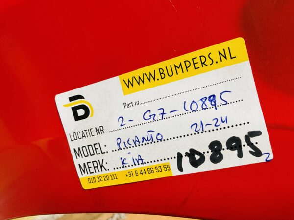 BUMPER Kia Picanto 2021-2024 VOORBUMPER 2-G7-10895z