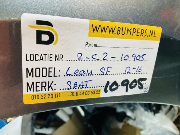 BUMPER Seat Leon 5F kls 2012-2016  VOORBUMPER 2-C2-10905z