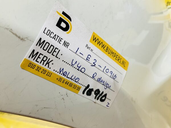 BUMPER Volvo V40 Rdesign R-Design kls VOORBUMPER 1-E3-10910z