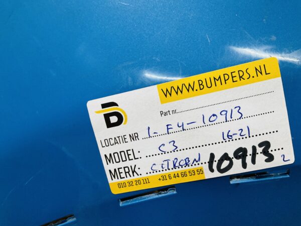 BUMPER Citroen C3 4xpdc 2016-2021  VOORBUMPER 1-F4-10913z