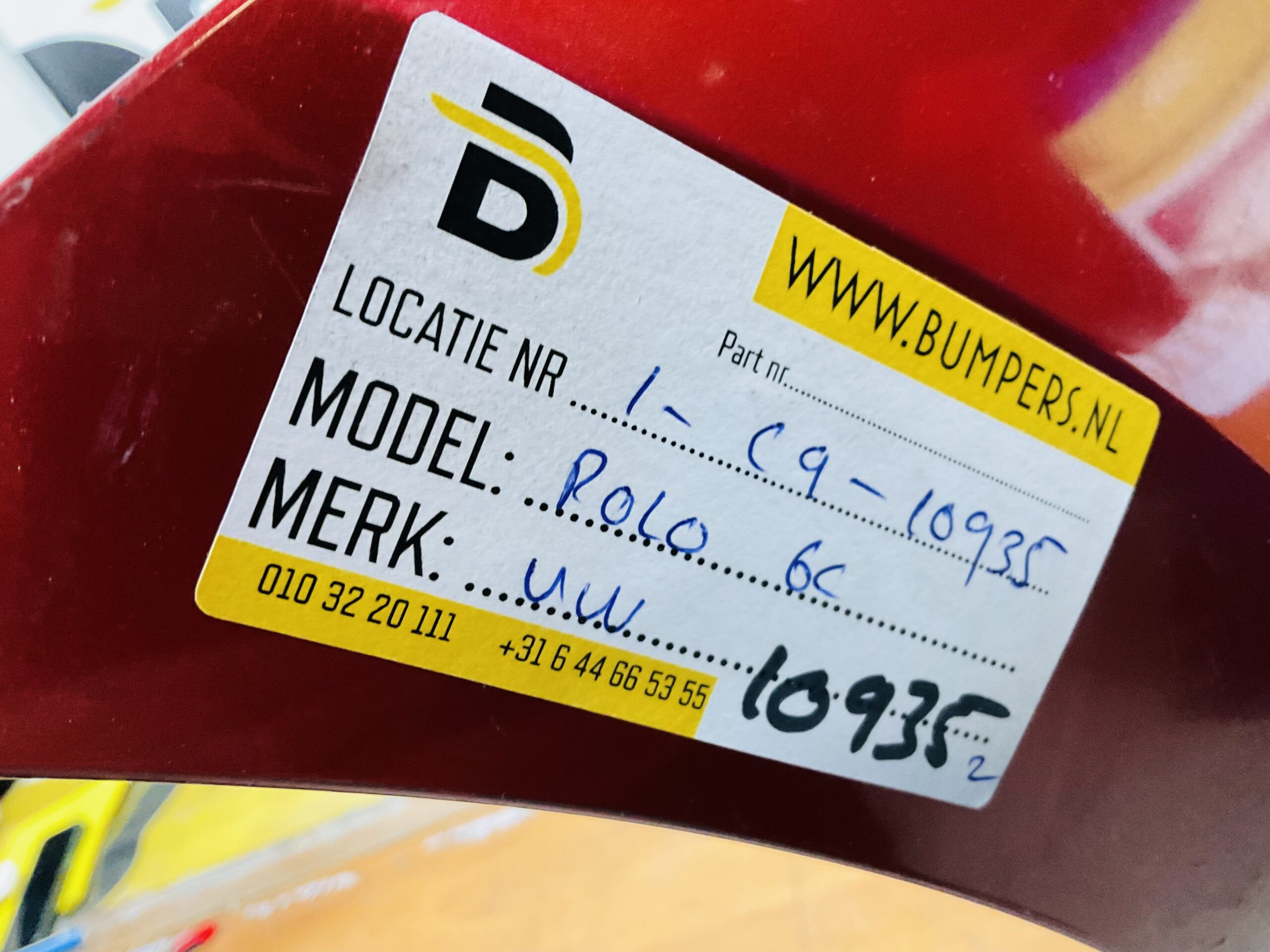 BUMPER Volkswagen Polo 6C kls 2007-2012 VOORBUMPER 1-C4-10935z