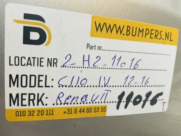 Achterbumper Renault Clio 4 2012-2016 85022539R Origineel Achterbumper 2-H2-11016