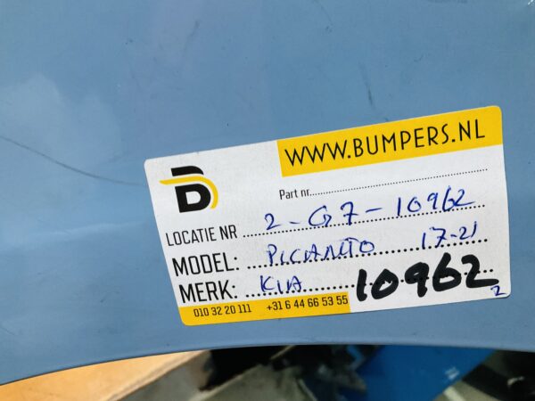 BUMPER Kia Picanto 2017-2021 VOORBUMPER 2-G7-10962z