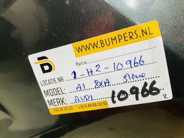 BUMPER Audi A1 8XA Sline S-Line  VOORBUMPER 1-H2-10966z