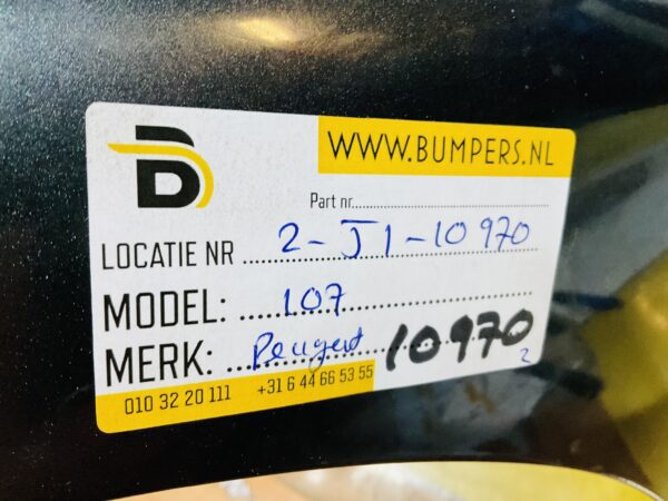 BUMPER Peugeot 107 2007-2011 VOORBUMPER 2-J1-10970z