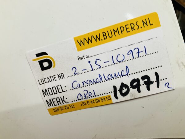 BUMPER Opel Grandland 4xpdc VOORBUMPER 2-i5-10971z
