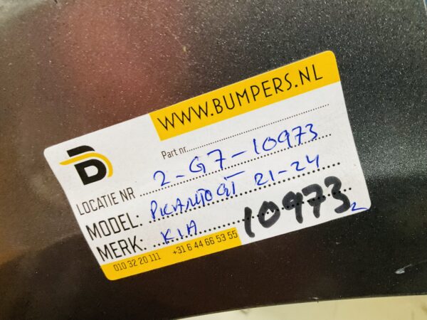 BUMPER Kia Picanto Facelift 2021-2024 VOORBUMPER 2-G7-10973z