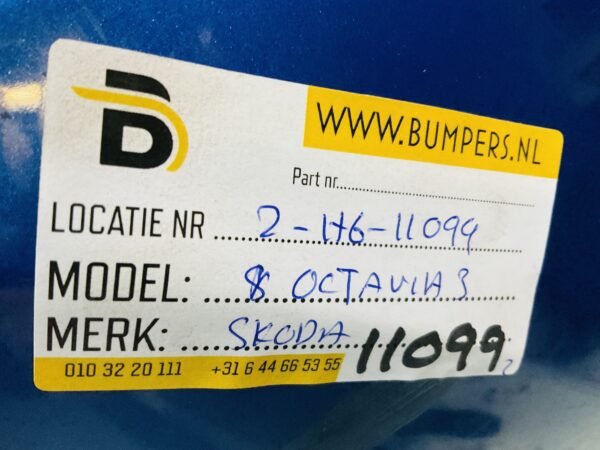 BUMPER Skoda Octavia 3 4xpdc kls 2012-2017 VOORBUMPER 2-H6-11099z