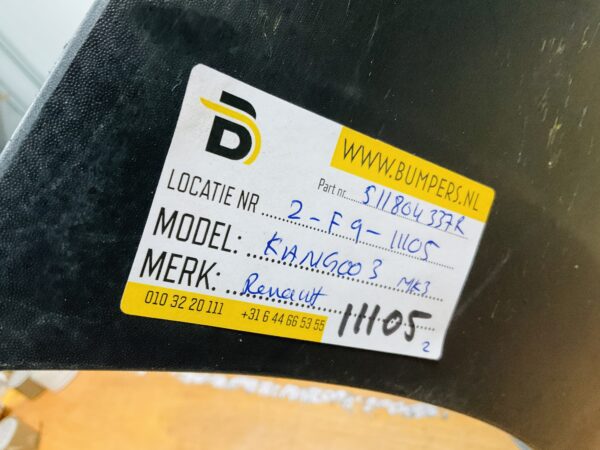 BUMPER Renault Kangoo 3 MK3  VOORBUMPER 2-F9-11105z