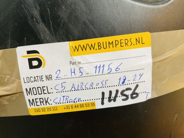 Bumper Citroen C5 Aircross 2019-2024 Achterbumperlip 2-H5-11156T