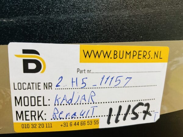 Bumper Renault Kadjar Origineel 850220923R Achterbumper 2-H5-11157T