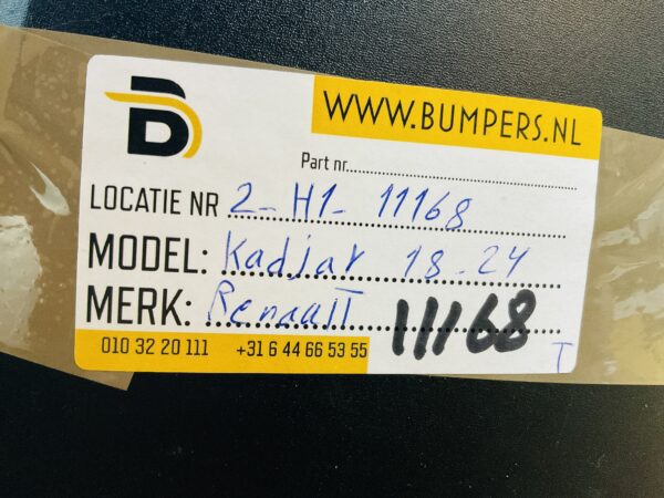 Bumper Renault Kadjar Facelift 2018-2022  Achterbumper 2-H1-11168T