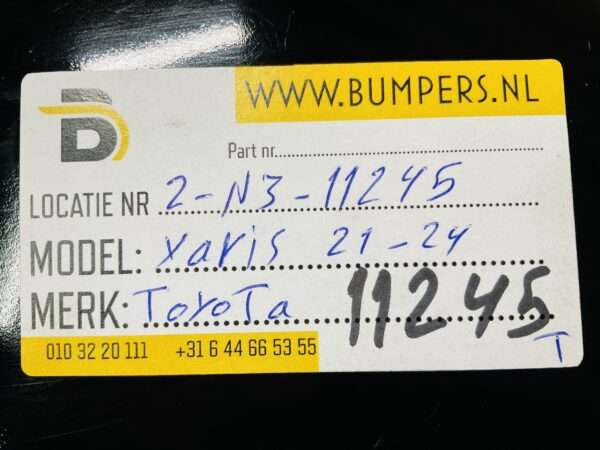 Bumperlip Toyota Yaris 2021-2024  52453-K0060 Achterbumperlip 2-N3-11245T