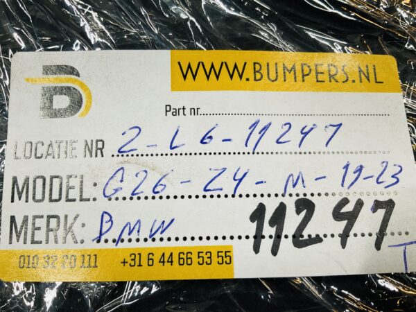 Bumperlip BMW G26 Z4 2019-2023  5112114609-13  Achterbumperlip 2-L6-11247T