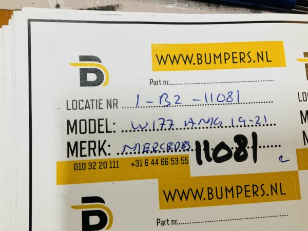 BUMPER Mercedes A Klasse W177 AMG 6xpdc 2019-2022 VOORBUMPER 1-B2-11081z