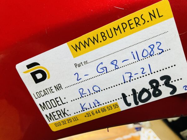 BUMPER Kia Rio 2017-2021 VOORBUMPER 2-G8-11083z