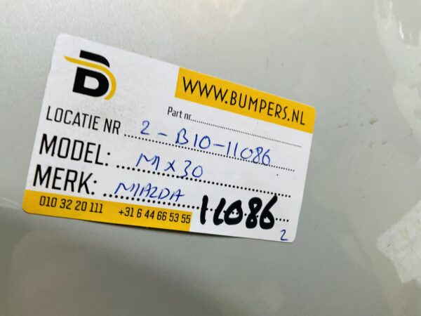BUMPER Mazda MX30 MX 30 4xpdc VOORBUMPER 2-B10-11086z