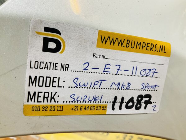BUMPER Suzuki Swift MK8 Sport 17-22 VOORBUMPER 2-E7-11087z