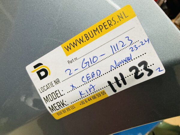BUMPER Kia Ceed Normaal 2023-2024 VOORBUMPER 2-G10-11123z