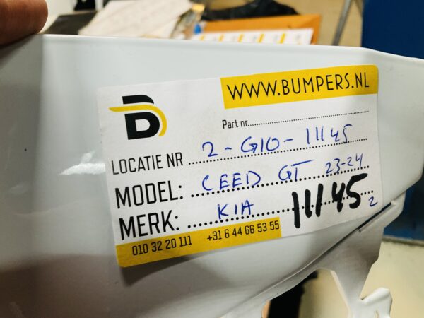 BUMPER Kia Ceed GTline GT-Line 6xpdc 2023-2024 VOORBUMPER 2-G10-11145z