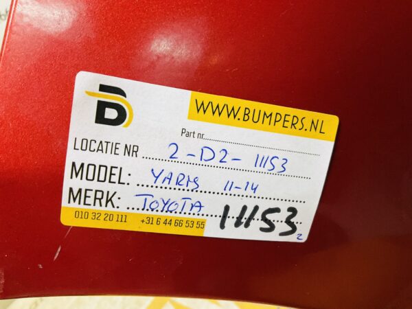 BUMPER Toyota Yaris 2011-2014 VOORBUMPER 2-D2-11153z