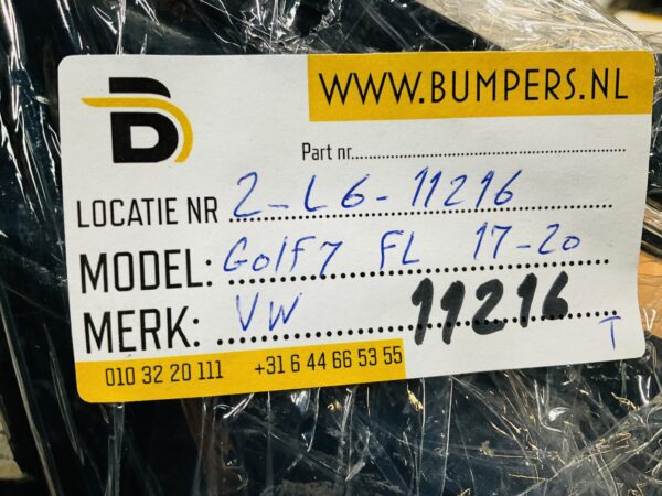 Grill Volkswagen Golf 7 R R20 Facelift 2017-2020   Voorumper grill 2-L6-11216T