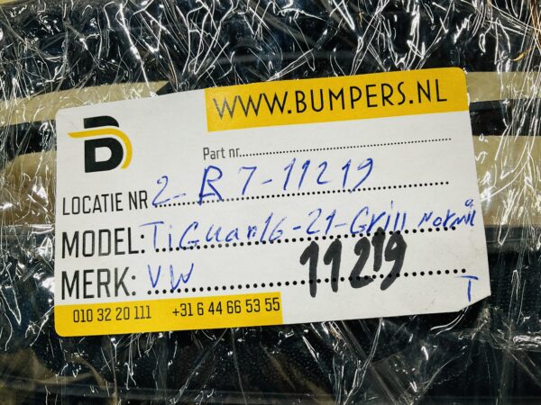 Grill Volkswagen Tiguan Normaal 2016-2021 Voorumper grill 2-R7-11219T