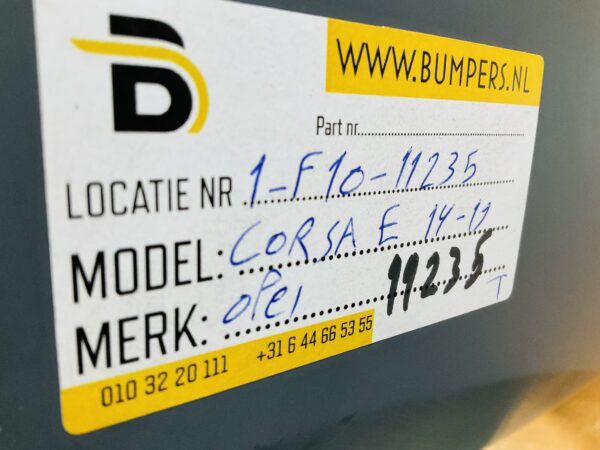 Bumper Opel Corsa E 2014-2019 Achterbumper 1-F10-11235T