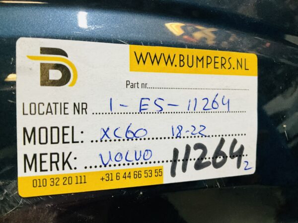 BUMPER Volvo XC60 2018-2022 VOORBUMPER 1-E5-11264z