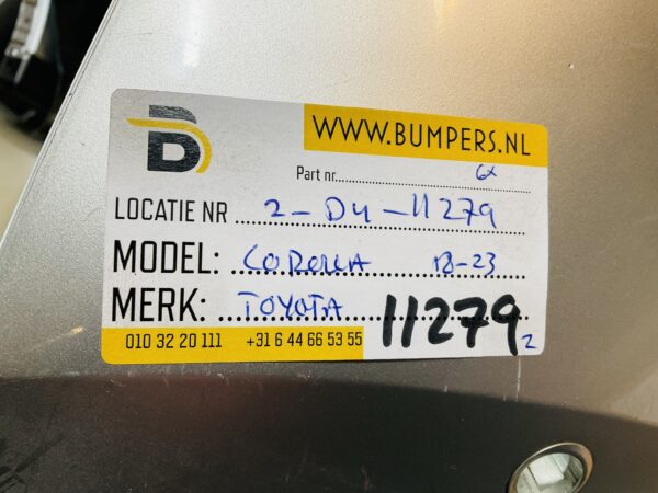 BUMPER Toyota Corolla 2018-2023 6xpdc  VOORBUMPER 2-D4-11279z