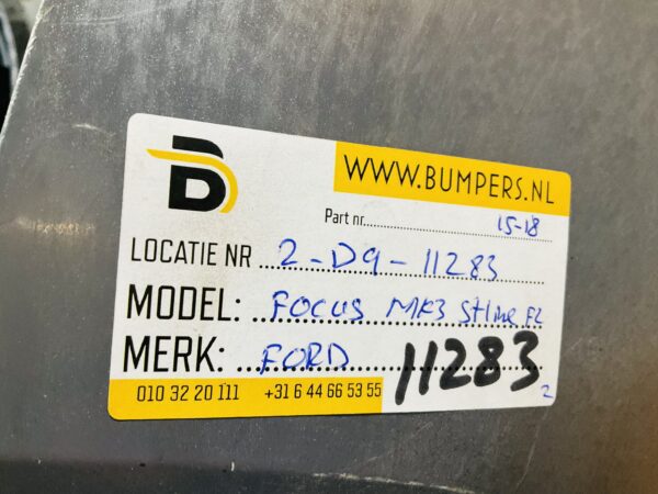 BUMPER Ford Focus MK3 Stline ST-Line Facelift kls 2015-2018  VOORBUMPER 1-D9-11283z