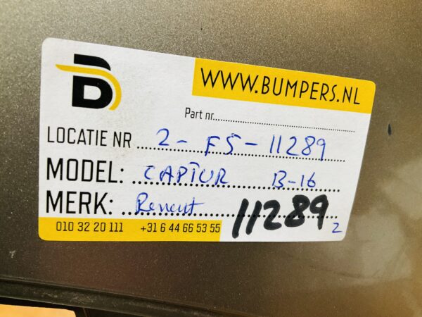BUMPER Renault Captur 2013-2016 VOORBUMPER 2-F5-11289z