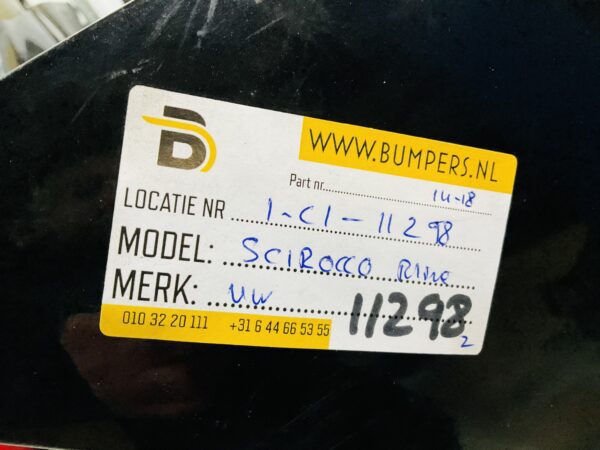 BUMPER Volkswagen Scirpcco Rline R-Line kls 4xpdc 2014-2018 VOORBUMPER 1-C1-11298z