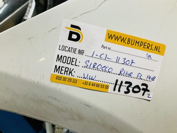 BUMPER Volkswagen Scirpcco Rline R-Line  4xpdc 2014-2018  VOORBUMPER 1-C1-11307z