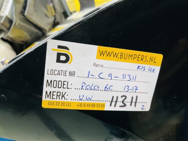 BUMPER Volkswagen Polo 6C kls 4xpdc 2013-2017 VOORBUMPER 1-C9-11311z