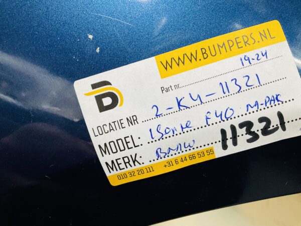 BUMPER BMW 1 Serie F40 MPakket M-Pakket 2019-2024 VOORBUMPER 2-K4-11321z