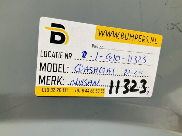 BUMPER Nissan Qashqai 2022-2024 VOORBUMPER 1-G10-11323z