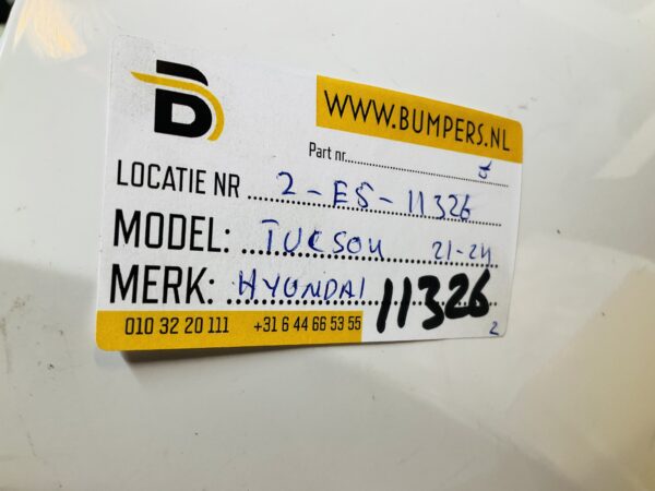 BUMPER Hyundai Tucson 2021-2024 VOORBUMPER 2-E5-11326z