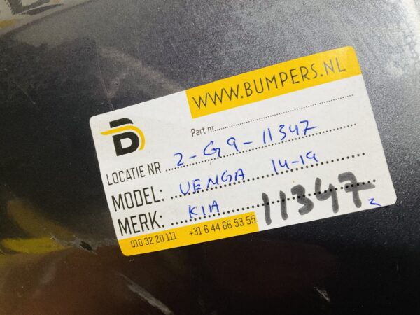BUMPER Kia Venga 2014-2019 VOORBUMPER 2-G9-11347z