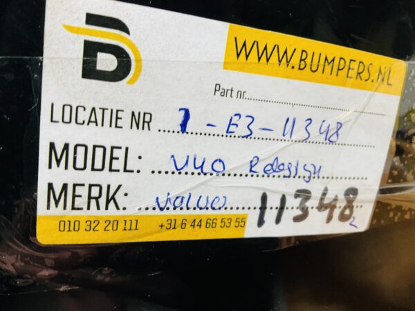 BUMPER Volvo V40 Rdesign R-Design kls 4xpdc VOORBUMPER 1-E3-11348z