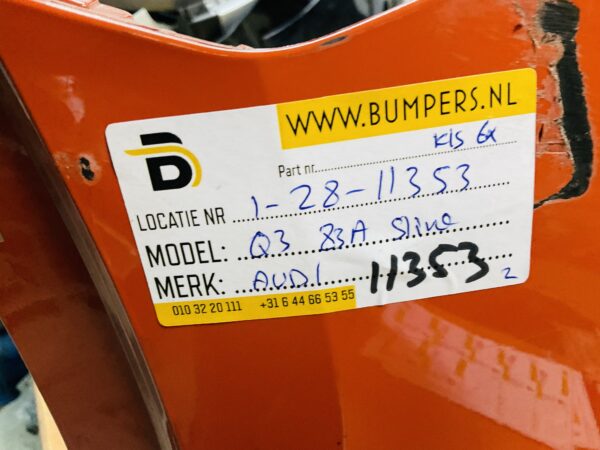 BUMPER Audi Q3 83A Sline S-Line kls 6xpdc 2022-2024 VOORBUMPER 1-Z8-11353z