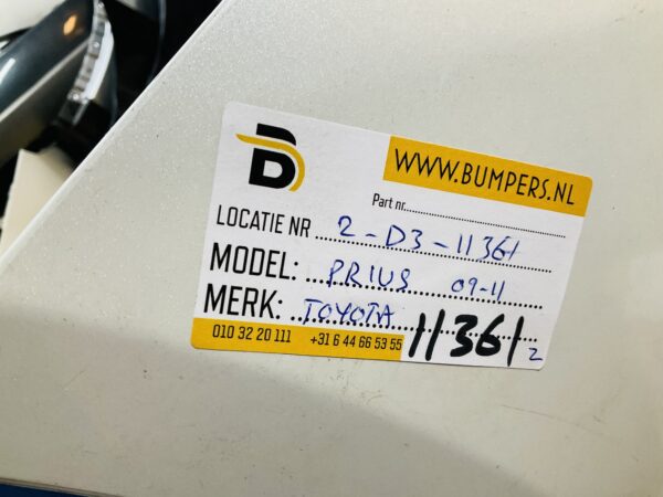 BUMPER Toyota Prius 4xpdc 2009-2011 VOORBUMPER 2-D3-11361z