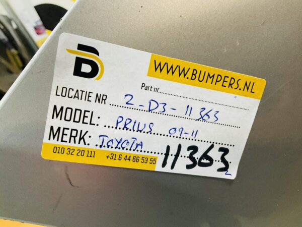 BUMPER Toyota Prius 2009-2011 VOORBUMPER 2-D3-11363z
