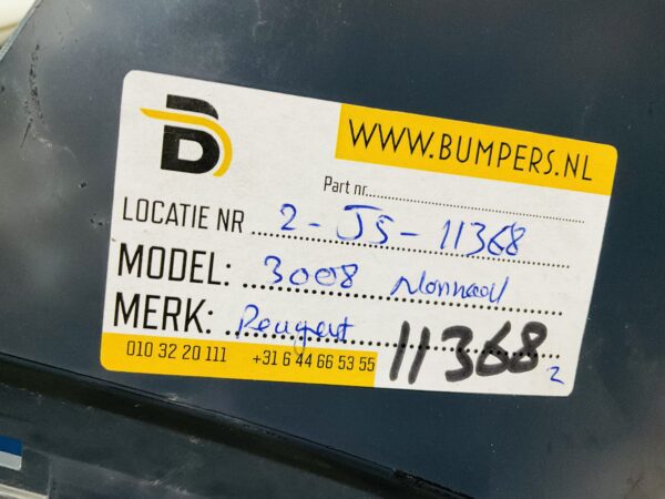 BUMPER Peugeot 3008 Normaal 6xpdc  VOORBUMPER 2-J5-11368z