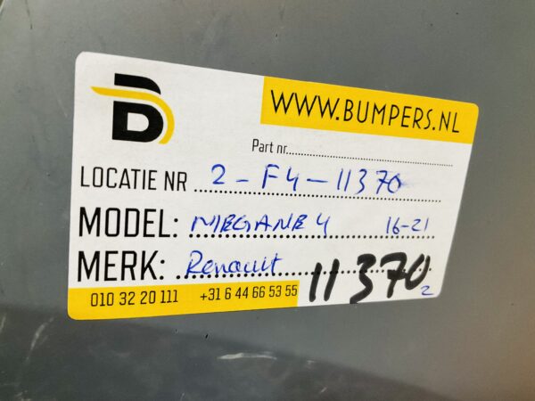 BUMPER Renault Megane 4 2016-2021 VOORBUMPER 2-F4-11370z